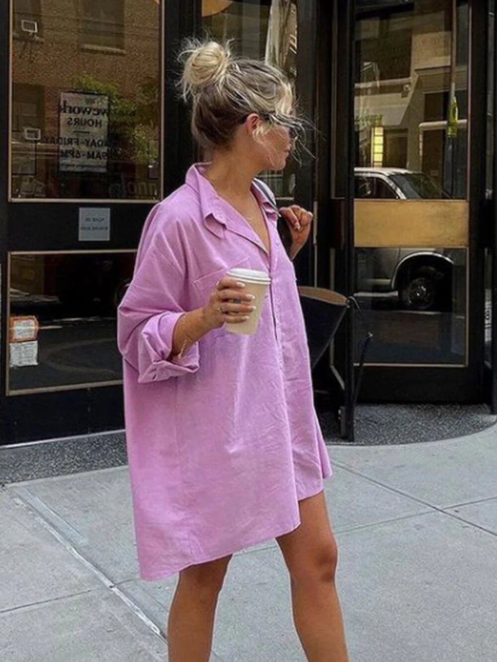 Storets Lilac Button Down Shirt - S/M